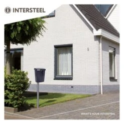 INTERSTEEL Postkast SUMMUS Kunststof Met Slot (2 Sleutels) Zwart RAL 9005 -Miakita Winkel 0090 490001 9