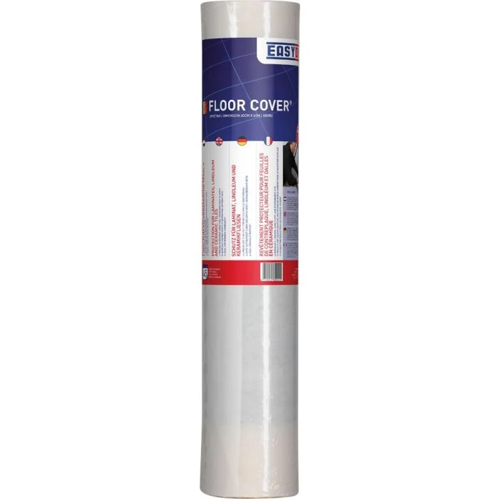 Easydek Floor Cover Afdekfolie 600mm X 60m 100mu Transparant 3 Easydek Floor Cover Afdekfolie 600mm X 60m 100mu Transparant