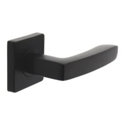 INTERSTEEL Deurkruk Muiden Op Vierkant Rozet 7mm Nokken Mat Zwart