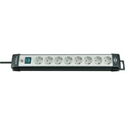 Brennenstuhl Premium-Line Stekkerdoos 8-voudig Zwart/lichtgrijs 5m H05VV-F 3G1,5