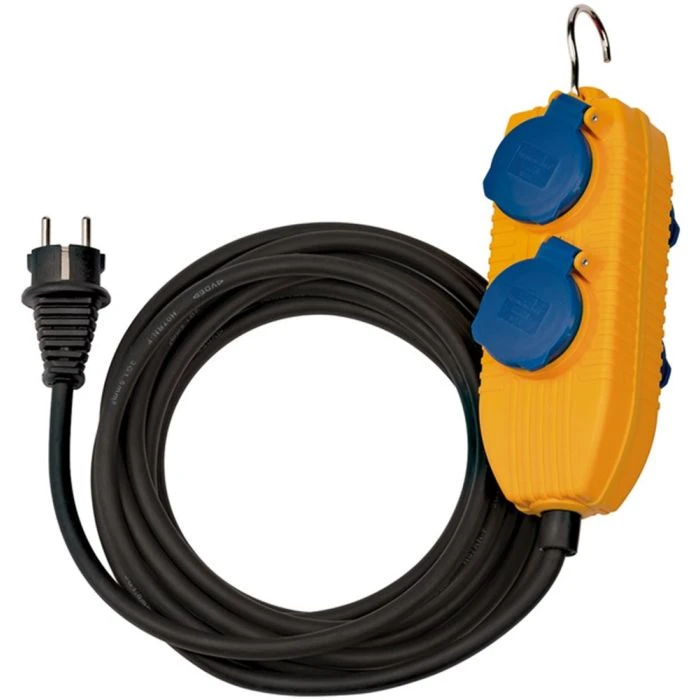 Brennenstuhl Bouwplaatsen-kabel IP54 Met Contactdozenblok 5m Zwart H07RN-F 3G1,5 3 Brennenstuhl Bouwplaatsen-kabel IP54 Met Contactdozenblok 5m Zwart H07RN-F 3G1,5