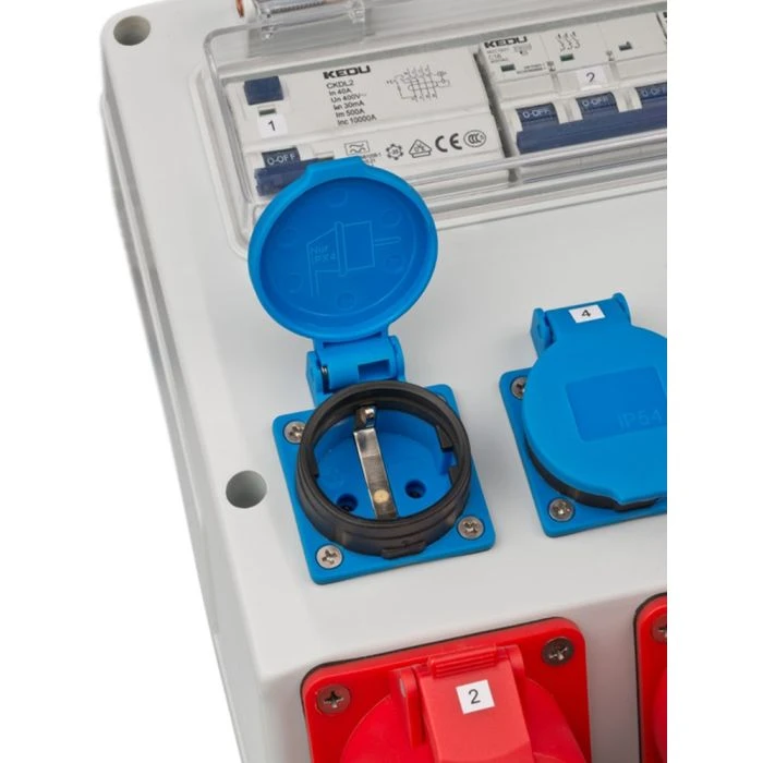 Brennenstuhl Wandverdeler 4/32 IP44 4x LS 230V/16 A, 1xLS 400V/16 A, 1xFI 40 A 4-polig 30mA 7 Brennenstuhl Wandverdeler 4/32 IP44 4x LS 230V/16 A, 1xLS 400V/16 A, 1xFI 40 A 4-polig 30mA - Afbeelding 5