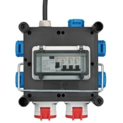 Brennenstuhl Compacte Rubberen Stroomverdeler BSV 3 FI/16 2 IP44 2m H07RN-F 5G2,5 - 2xCEE16A, 5x230V -Miakita Winkel 4007123654475 1153690200 a006 detail