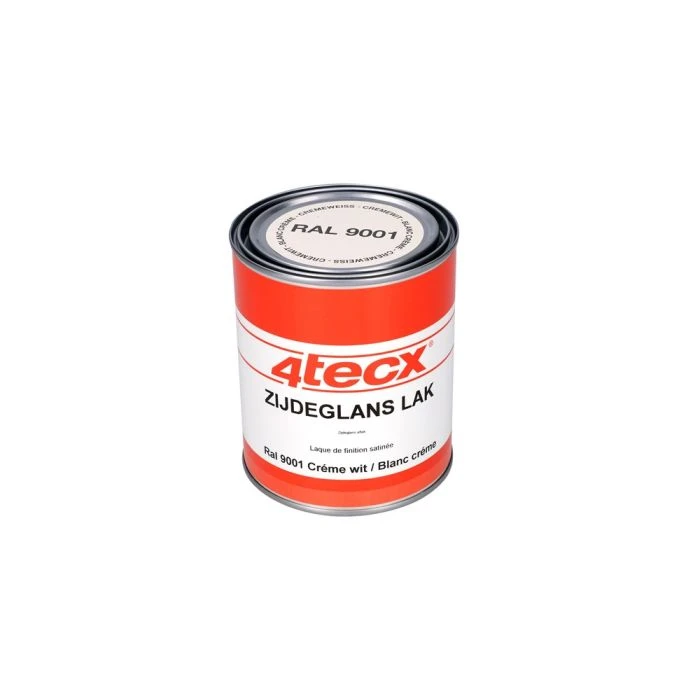 4tecx Zijdeglans Lak RAL 9001 Crème Wit 0,75ltr 5 4tecx Zijdeglans Lak RAL 9001 Crème Wit 0,75ltr - Afbeelding 3