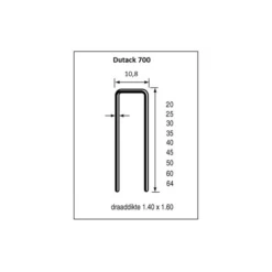 Makita Dutack Nieten 700 45 Mm. Verzinkt