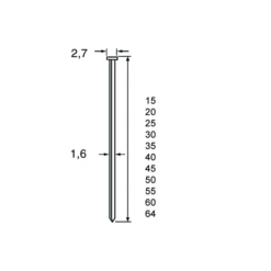 Makita Dutack Brad SKN16 60 Mm. RVS