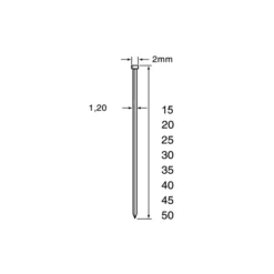 Makita Dutack Mini Brad SKN12 20 Mm. RVS