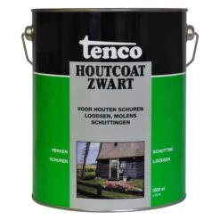 TENCO HOUTCOAT ZWART 5 L