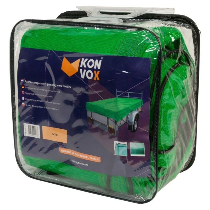 Konvox Aanhangwnet Fijnmazig Met Elastiek 2x3m Groen 3 Konvox Aanhangwnet Fijnmazig Met Elastiek 2x3m Groen