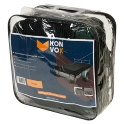 Konvox Aanhangwnet Fijnmazig Met Elastiek 1,4x2,5m Zwart -Miakita Winkel 8717568991795 c1r1