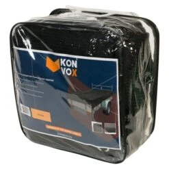 Konvox Aanhangwnet Fijnmazig Met Elastiek 2x3,5m Zwart