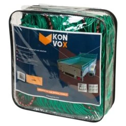 Konvox Aanhangwnet Geknoopt Met Elastiek 2x3m Groen HDPE 8 Konvox Aanhangwnet Geknoopt Met Elastiek 2x3m Groen HDPE -Miakita Winkel 8717568993744 c1r1