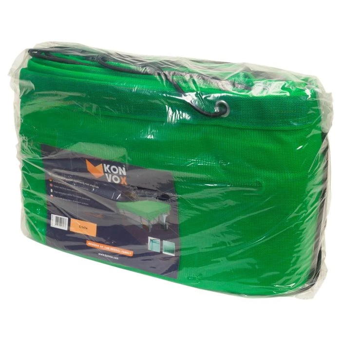 Konvox Aanhangwnet Fijnmazig Met Elastiek 3,1x7m Groen 4 Konvox Aanhangwnet Fijnmazig Met Elastiek 3,1x7m Groen - Afbeelding 2
