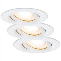 Paulmann LED Nova 3x7W Zwenk IP65 Wit GU10, O93mm