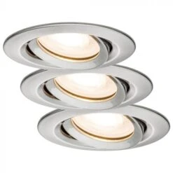 Paulmann LED Nova 3x7W Zwenk IP65 Staal, GU10, O93