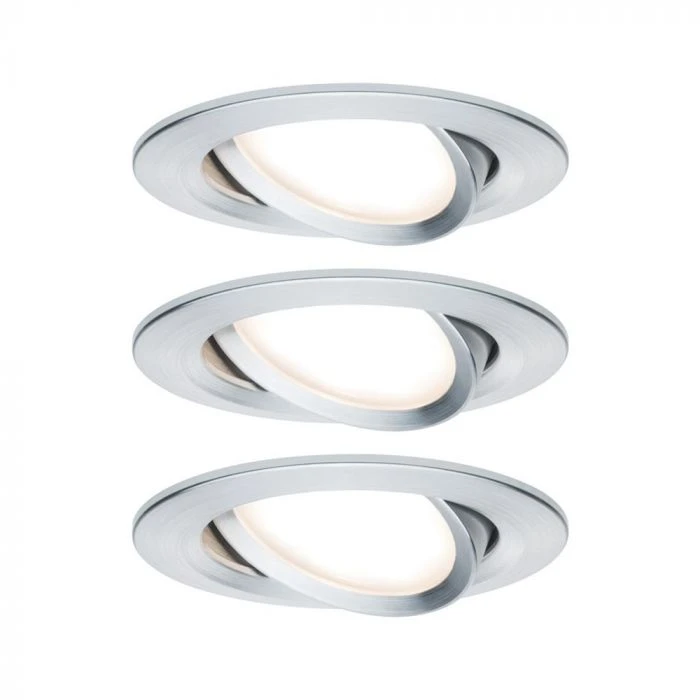 Paulmann Set Nova Coin Rond Zwenk LED 3x6,5W 230V 3 Paulmann Set Nova Coin Rond Zwenk LED 3x6,5W 230V