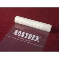 Easydek Carpet Cover Afdekfolie 900mm X 60m 100mu Transparant -Miakita Winkel carpetcover rood 1