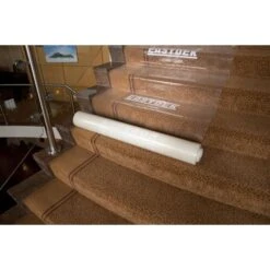 Easydek Afdekfolie 1200mm X 60m 100mu Transparant -Miakita Winkel carpetcover trap 2