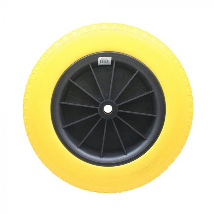 Kruiwagenwiel Met As En PU Band DIY, 4.00-8 Ø 392 MM 3 Kruiwagenwiel Met As En PU Band DIY, 4.00-8 Ø 392 MM