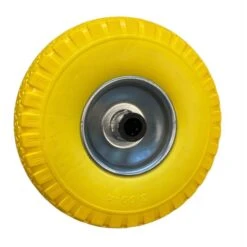 Steekwagenwiel "NOOIT MEER LEK" 260mm, As 20mm.