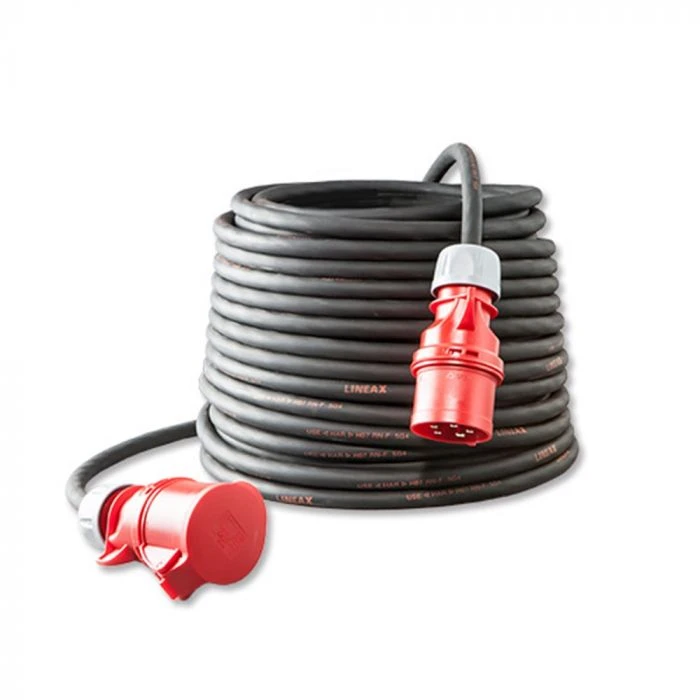 Keraf Verlengkabel CEE 32A 5p 25 Meter 5 X 6 Mm² H07RN-F 3 Keraf Verlengkabel CEE 32A 5p 25 Meter 5 X 6 Mm² H07RN-F